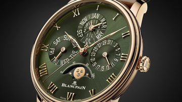 Blancpain adorna su nuevo Quantième Perpétuel con una esfera verde intenso inspirada en los bosques de Le Brassus