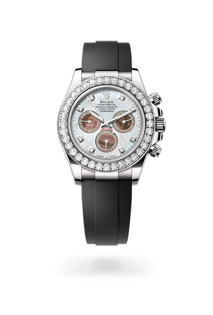 Oyster, 40 mm, oro blanco y diamantes | M126589RBR-0001