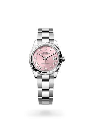 Oyster, 31 mm, acero Oystersteel, oro blanco y diamantes | M278344RBR-0021