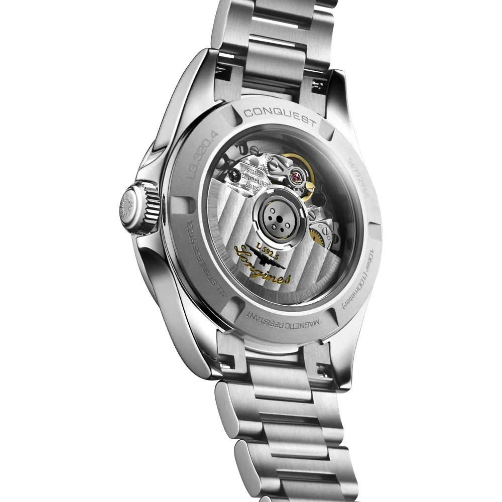 CONQUEST, L3.430.4.97.6, reloj automático, Ø 34.00 mm, acero inoxidable.