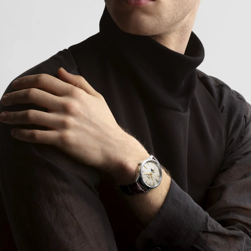 FLAGSHIP HERITAGE MOONPHASE, L4.815.4.78.2, reloj Automático, Ø 38.50 mm, Acero inoxidable.