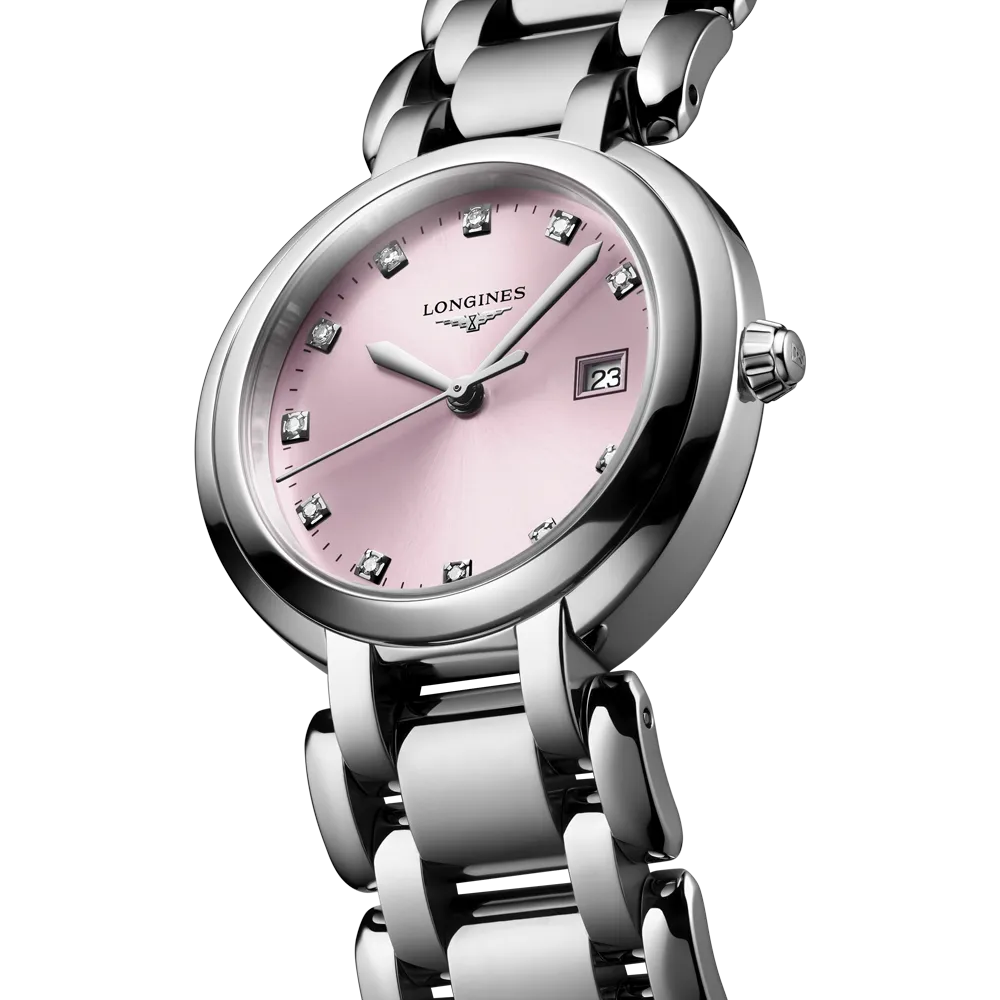 LONGINES PRIMALUNA, L8.122.4.99.6, reloj Cuarzo, Ø 30.00 mm, Acero inoxidable.