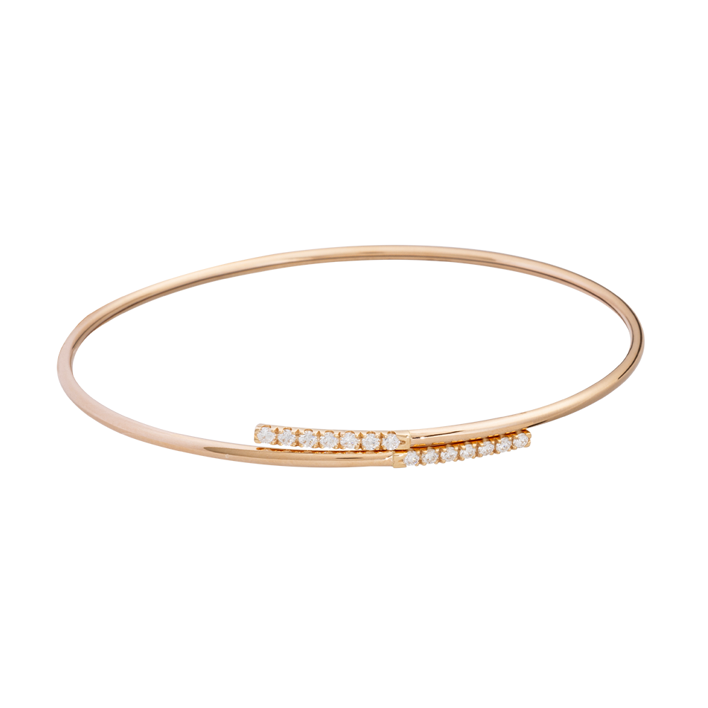 Pulsera Oro Rosa con Diamantes