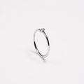 Anillo de Diamante Talla Baguette en Oro Blanco de 14K, vista alternativa