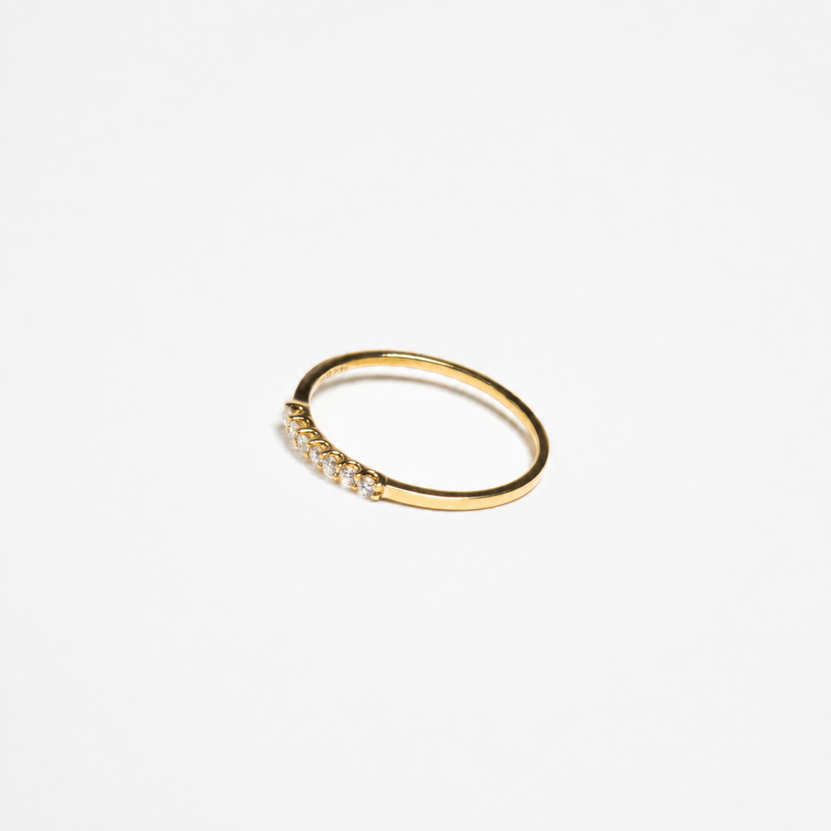 Anillo de Diamantes en Oro Amarillo de 14K