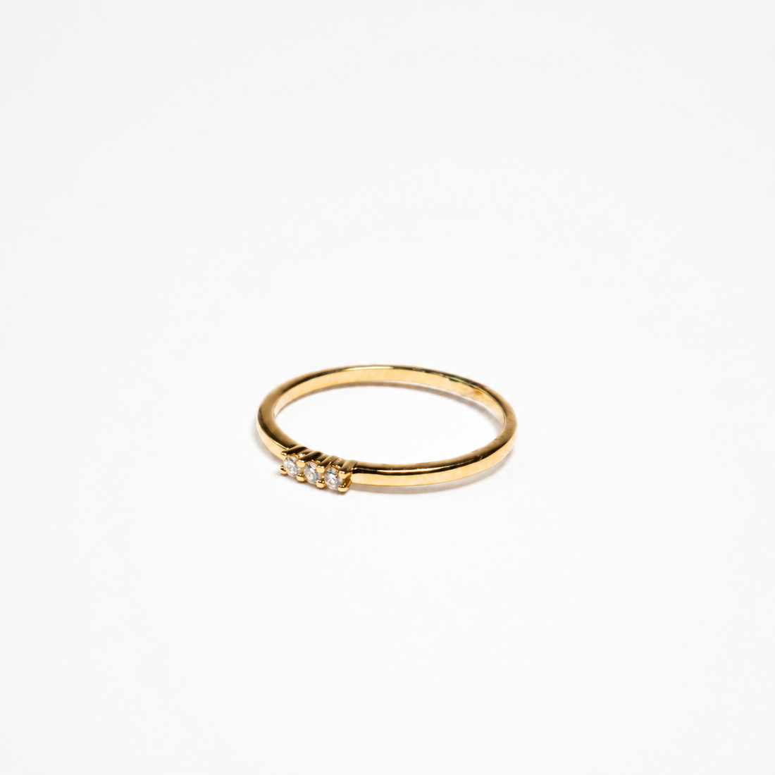 Anillo de Diamantes en Oro Amarillo de 14K