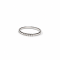 Anillo de Diamantes en Oro Blanco de 14K