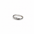 Anillo de Diamantes en Oro Blanco de 14K