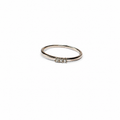 Anillo de Diamantes en Oro Blanco de 14K