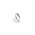 Anillo de Diamantes en Oro Blanco de 14K