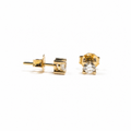 Aretes de Diamantes en Oro Amarillo de 14K, vista alternativa