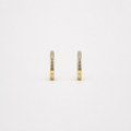 Aretes de Diamantes en Oro Amarillo de 14K, vista alternativa