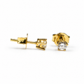 Aretes de Diamantes en Oro Amarillo de 14K, vista alternativa