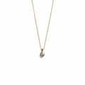 Collar con Dije de Diamante en Oro Amarillo de 14K