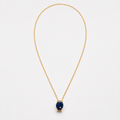 Collar con Dije de Zafiro en Oro Amarillo de 14K, vista alternativa