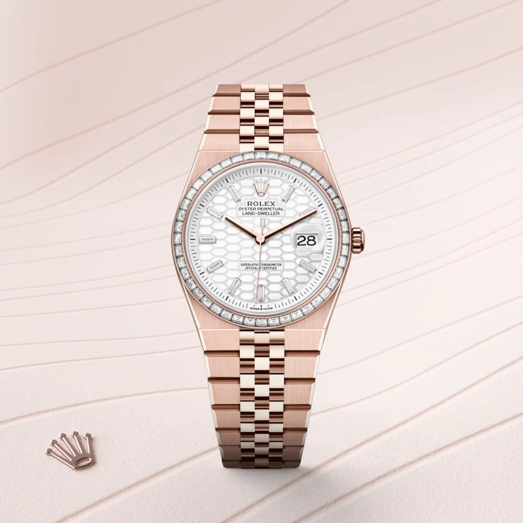 Oyster, 36 mm, oro Everose y diamantes | M127285TBR-0002