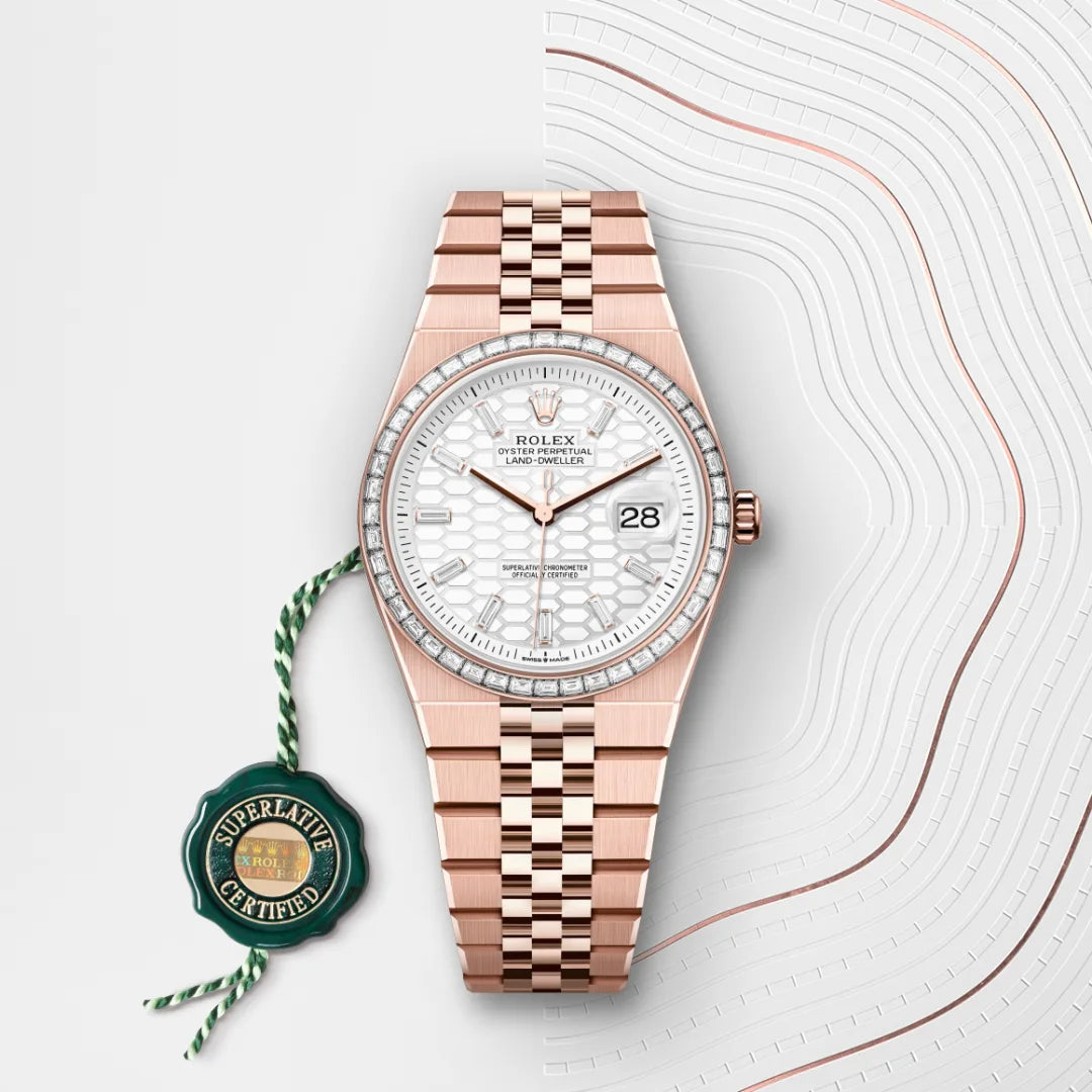 Oyster, 36 mm, oro Everose y diamantes | M127285TBR-0002
