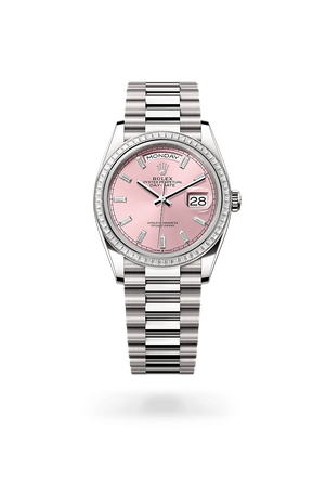 Oyster, 36 mm, oro blanco y diamantes | M128399TBR-0029