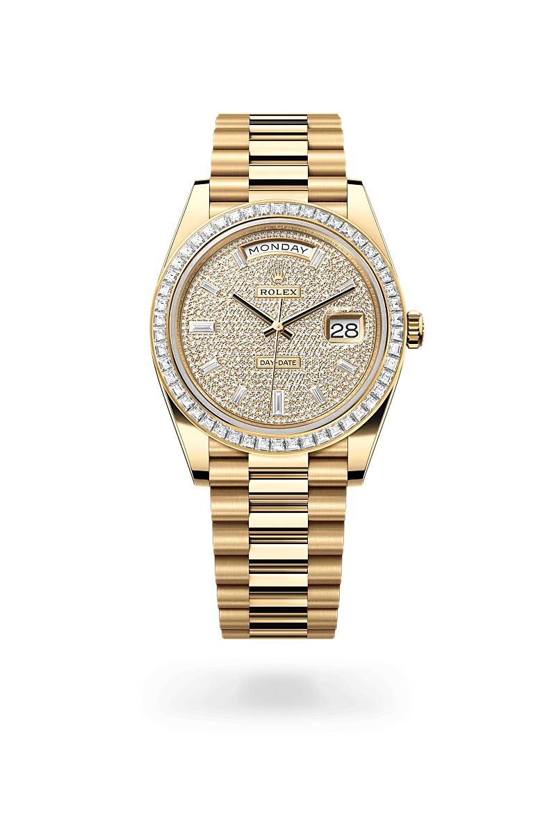 Oyster, 40 mm, oro amarillo y diamantes | M228398TBR-0036