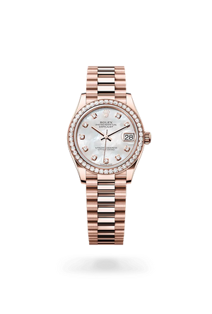 Oyster, 31 mm, oro Everose y diamantes | M278285RBR-0005