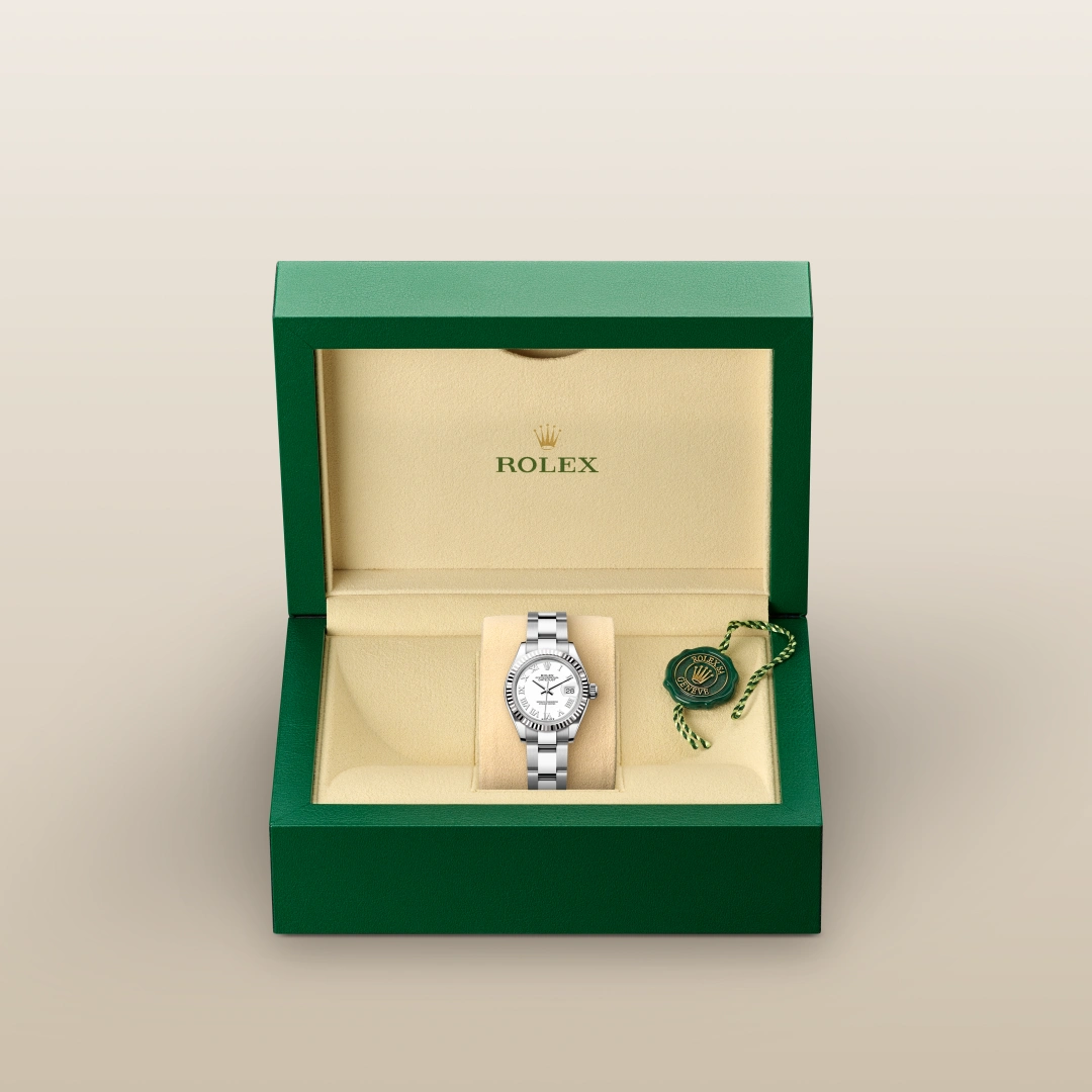 Oyster, 28 mm, acero Oystersteel y oro blanco | M279174-0020