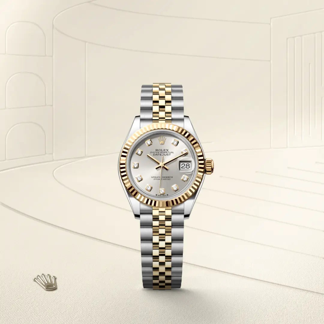 Oyster, 28 mm, acero Oystersteel y oro amarillo | M279173-0007