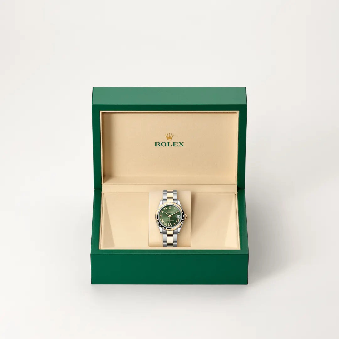 Oyster, 31 mm, acero Oystersteel, oro amarillo y diamantes | M278343RBR-0015