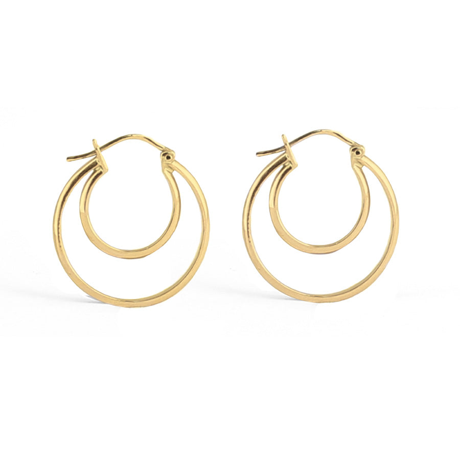 Aretes en Oro Rosa 14k modelo Paulina