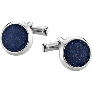 Montblanc Mancuernillas Redondas de Acero (Ref. 112906)