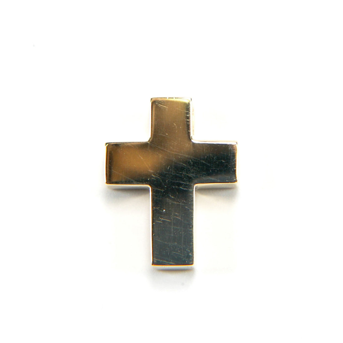 Tressor Cruz Rectangular Hueca Oro Amarillo