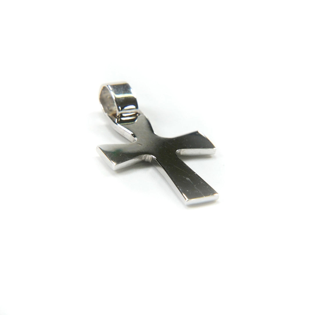 Tressor Cruz Rectangular Oro Blanco